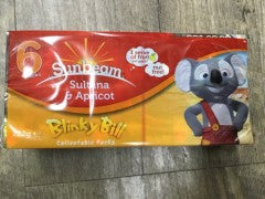 Sultana Apricot Snack Pack 6pk | 6 Pack | Sunbeam | YG-008074-PD-047773