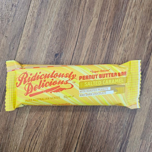Peanut Butter Bar Salted Caramel | 50g | Ridiculously Delicious | YG-000074-FFF-000868