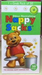 Nappy Sacks | 50 Bags | Nappy Sacks | YG-005638-PD-018183
