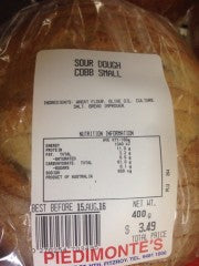 Sour Dough Cobb Small | 400g | Piedimontes Supermarket | YG-006488-PD-019024