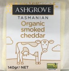 Organic Tasmanian Smoked Cheddar | 140g | Ashgrove | YG-005402-PD-015142