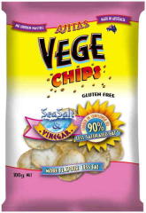 Ajitas Vege Chips Sea Salt And Vinegar Gluten Free | 100g | Vege Chip Company | YG-010365-PD-051504