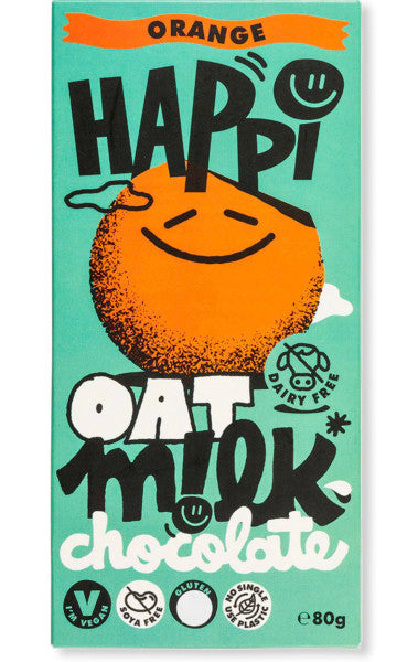 Orange Oat Milk Chocolate | 80g | Happi | YG-011602-PD-016621