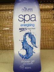 Mens Aqua Fresh Showe Gel | 400ml | Natures Organics | YG-008044-PD-052351