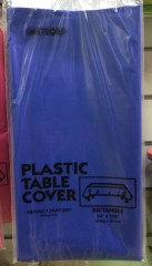 Plastic Rectangle Table Cover Blue | 137cm x 274cm | Meteor Party | YG-005255-PD-017572