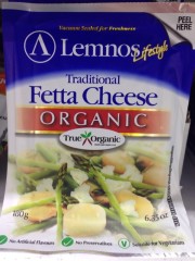 Traditional Organic Fetta Cheese | 180g | Lemnos | YG-006478-PD-013897