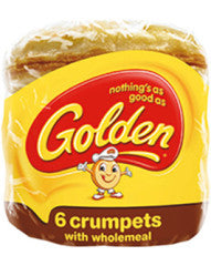 Wholemeal Crumpets (6 Pack) | 300g | Golden | YG-012472-PD-020063
