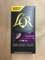 Espresso Supremo Intensity 10 | 10 Aluminum Capsules | Lor | YG-005150-PD-017619