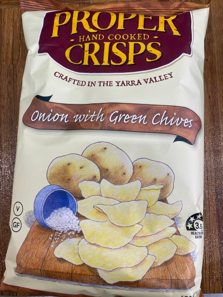 Onion With Green Chives | 150g | Proper Crisps | YG-000212-FFF-000786
