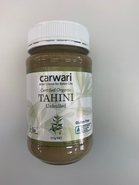 Organic Unhulled Tahini | 375g | Carwari | YG-000137-FFF-000659