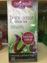 Black Adder Liquorice Tea | 25 Bags | Red Seal | YG-010051-PD-051647