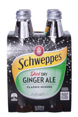 Diet Dry Ginger Ale 4pk | 300ml x 4 Pack | Schweppes | YG-006412-PD-023567