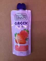 Greek Style Yoghurt With A Hint Of Strawberry | 130g | Farmers Union | YG-005503-PD-017928