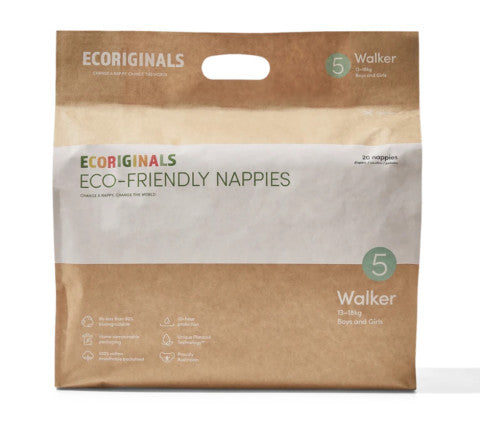 Eco-Friendly Nappies Size 5 Walker | 20 Nappies | Ecoriginals | YG-004820-PD-015818