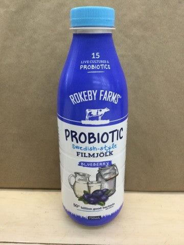 Probiotic Filmjölk Yoghurt Blueberry | 750g | Rokeby Farms | YG-005203-PD-015129
