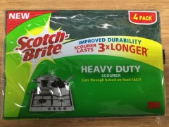 Heavy Duty Scourer Pads | 4 Pack | Scotch Brite | YG-007841-PD-052156