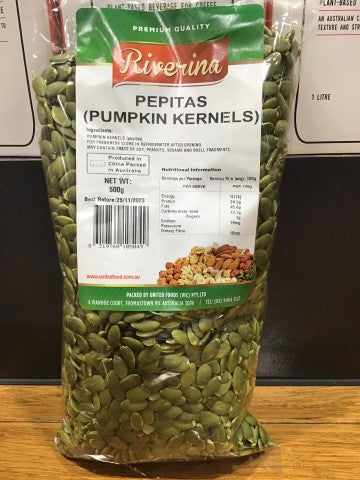 Pepitas (pumpkin Kernels) | 500g | Riverina | YG-000769-GFV-002183