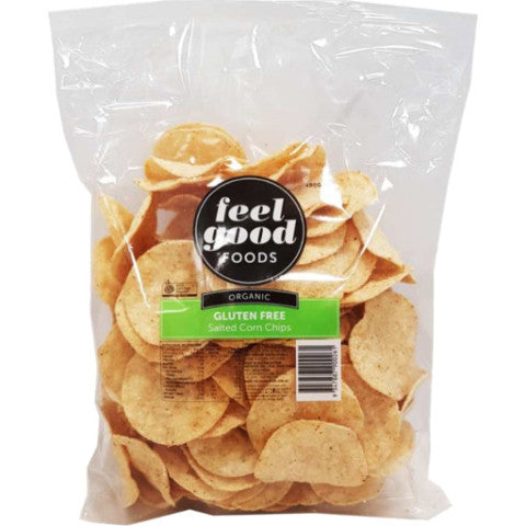 Organic Corn Chips Gluten Free | 400g | Feel Good Foods | YG-004523-PD-016020