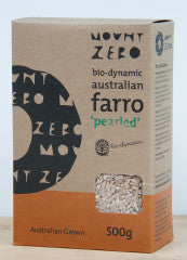 Biodynamic Pearled Farro | 500g | Mount Zero | YG-005771-PD-014724