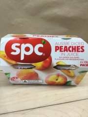 Aussie Peaches Diced In Juice | 4 x 120g | Spc | YG-005140-PD-015405