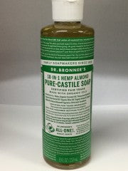 18 In 1 Hemp Almond Pure Castile Soap | 237ml | Dr Bronner's | YG-008252-PD-012222