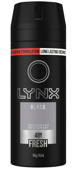 Black Fresh Deodorant Bodyspray | 165 | Lynx | YG-010625-PD-005960
