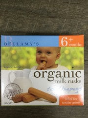 Organic Milk Rusks | 100g | Bellamy's | YG-009379-PD-021657