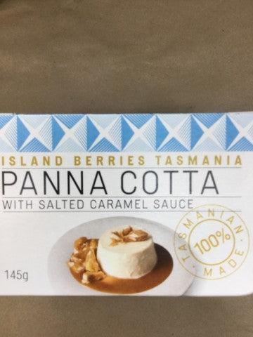 Panna Cotta W/ Salted Caramel Sauce | 1 | Island Berries Tasmania | YG-004992-PD-017157