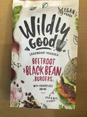 Vegan Beetroot & Black Bean Burgers | 2 Burgers | Wildly Good | YG-005236-PD-017548