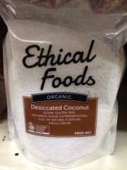 Organic Desiccated Coconut | 400g | Ethical Foods | YG-008085-PD-020629