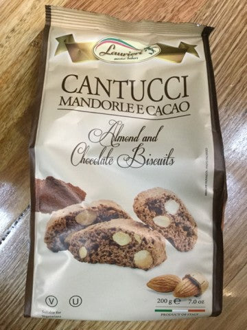 Cantucci Mandorle E Cacao Biscotti W/ Almonds & Cocoa | 200g | Laurieri | YG-005318-PD-015261