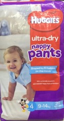 Ultra-Dry Toddler Nappy Pants For Boys 9-14 Kg | 29 Nappy Pants | Huggies | YG-005697-PD-014713