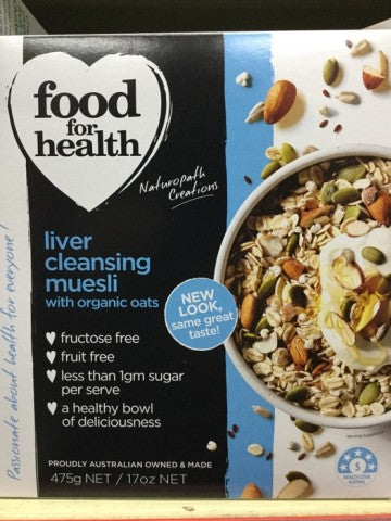Liver Cleansing Muesli With Organic Oats | 475g | Food For Health | YG-009658-PD-052303