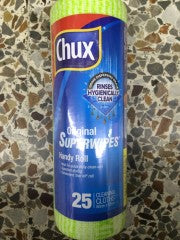Original Superwipes Handy Roll | 25 Cleaning Cloths | Chux | YG-007838-PD-052572