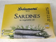 Sardines In Vegetable Oil | 115g | Delamaris | YG-008052-PD-052826
