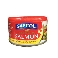 Lemon & Pepper Salmon In Extra Virgin Oil | 95g | Safcol | YG-008083-PD-052263