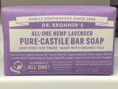 All One Hemp Lavender Pure Castile Bar Soap | 140g | Dr Bronner's | YG-008186-PD-012502