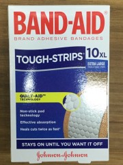 Band-Aid Tough Strips Xl | 10 Xl Strips | Johnson & Johnson | YG-008294-PD-051610