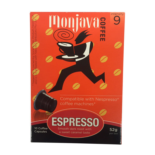 Espresso Coffee Capsules Intensity 9 | 10 Capsules | Monjava | YG-008437-PD-012107