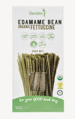 Gluten Free Organic Edamame Fettuccine | 200g | Slendier | YG-005054-PD-017408