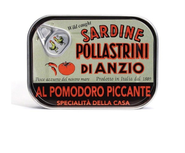 Sardines In Chilli + Tomato Sauce | 100g | Pollastrini Di Anzio | YG-011166-FS-010463