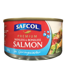 Premium Skinless & Boneless Salmon In Springwater | 200g | Safcol | YG-008094-PD-052689