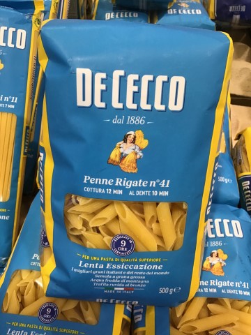 Penne Rigate Pasta | 500g | De Cecco | YG-000664-GFV-002185