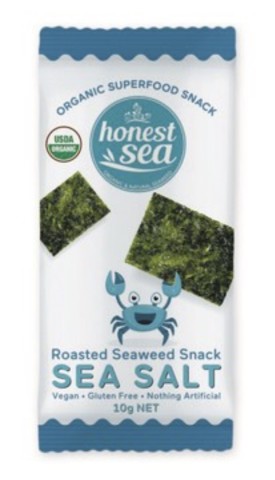 Organic Roasted Seaweed Snack Sea Salt | 5g | Honest Sea | YG-005080-PD-017423