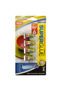 Super Glue 4pc Single 4x1ml | 4 x 1ml | Duramax | YG-004504-PD-016909