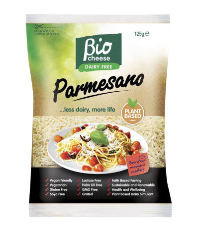 Dairy Free Grated Parmesano | 125g | Bio Cheese | YG-004969-PD-017332