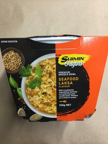 Origins Premium Noodle Bowl Seafood Laksa Flavour | 124g | Suimin | YG-004629-PD-005968