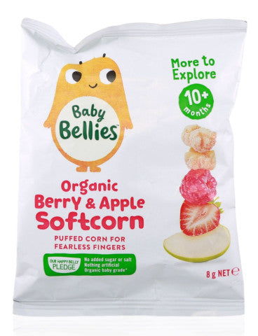 Organic Berry & Apple Softcorn | 10+ Months | Baby Bellies | YG-004634-PD-015767