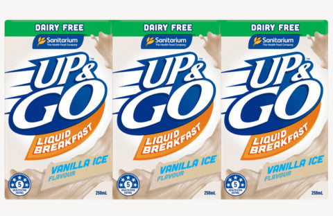 Up & Go Vanilla Ice Dairy Free | 3 x 250ml | Sanitarium | YG-004702-PD-015915