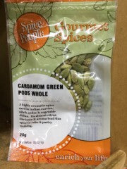 Gourmet Spices Cardamom Green Pods Whole | 20g | The Spice People | YG-007368-PD-023789
